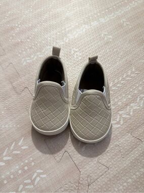 Baby Slip-On Quilted Sneakers in Cream